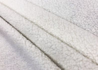 320GSM Bahan Flepa Sherpa Fleece Untuk Pakaian Putih 100 Persen Polyester
