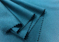 Dark Green Color Polyester Mesh Kain / Air Polyester Knit Mesh 110GSM
