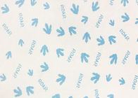 92 Persen Polyester 8 Persen Spandex Super Lembut Untuk Jejak Kaki Bayi Biru 260GSM