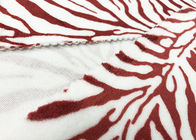 210GSM Polyester Velvet Fabric / Poly Fleece Fabric Untuk Home Tekstil Zebra Stripes