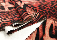 260GSM Velboa Polyester Kain Beludru Untuk Gaun Wanita Pola Harimau Lebar 150cm