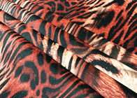 260GSM Velboa Polyester Kain Beludru Untuk Gaun Wanita Pola Harimau Lebar 150cm