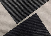 220GSM Melar 93% Polyester Corduroy Fabric untuk Sofa Pakaian Hitam