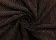 Kain Corduroy Dicetak Fashionable untuk Bantal Pakaian Dark Brown 235GSM