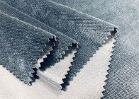 200GSM Polyester Velvet Fabric Cationic Ducth Untuk Sofa Grey Twill Color