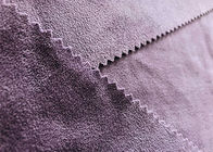 400GSM Melar 92% Bahan Polyester Double Suede Untuk Pakaian Taro Ungu