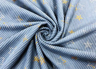 230GSM Bronzing Polyester Corduroy Fabric / Bintang Biru Corduroy Fabric