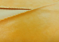 Bahan Kain Beludru Kuning Tua 280GSM 92% Polyester Microfiber Velvet