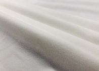 210GSM Berat Rajutan Kain Rajut 82% Polyester Warp Knitting Warna Putih