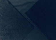 Dark Green Brushed Knit Fabric / 85% Polyester Warp Knitting Fabric 230GSM Melar