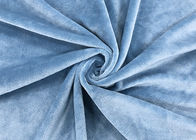 210GSM Kain Mainan Mewah Lembut 100% Polyester Warp Rajutan Warna Biru