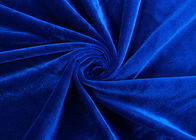 250GSM Mainan Mewah Kain / Lembut Warp Tekstil Mewah Rajutan Warna Biru Royal