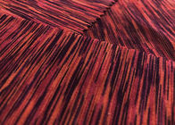190GSM Melar Pakan Kain Rajut 100 Polyester Microfiber Untuk Pakaian Yoga Heather Merah