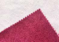 Loop Gagt Brushed Knit Fabric Untuk Pullover Hoodie Pink 300GSM 100% Polyester