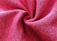 Loop Gagt Brushed Knit Fabric Untuk Pullover Hoodie Pink 300GSM 100% Polyester