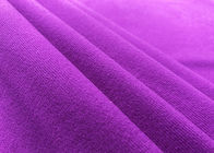 210GSM Brushed Knit Fabric 100 Persen Polyester Untuk Aksesoris Violet