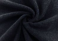 280GSM Brushed Knit Fabric 100% Nylon Knitting untuk Mainan Aksesoris Hitam