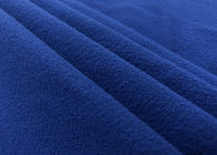 205GSM Kain Rajut Disikat / Kain Polyester Biru Super Lembut 160cm Lebar