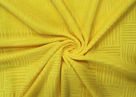210GSM Lembut 100% Polyester Timbul Kain Beludru Mikro Untuk Tekstil Rumah - Kuning