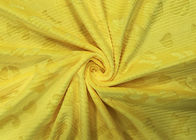 210GSM Lembut 100% Polyester Timbul Huruf Alfabet Kain Beludru Mikro - Kuning