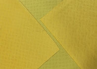 210GSM Lembut 100% Poliester Pola Timbul Kain Beludru Mikro Untuk Tekstil Rumah - Kuning