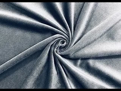 200GSM Polyester Velvet Fabric Cationic Ducth Untuk Sofa Warna Grey Twill