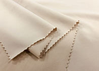 200GSM Pakaian Kain / 82% Nylon Light Beige Poly Knit Fabric 150cm