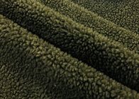 150cm Selimut Lembut Kain / Woollike Sherpa Fleece Blanket Fabric Olive Green