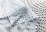80GSM Rajutan Kain Mesh Untuk Olahraga Memakai Lapisan Putih 100% Polyester