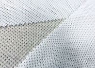 80GSM Rajutan Kain Mesh Untuk Olahraga Memakai Lapisan Putih 100% Polyester
