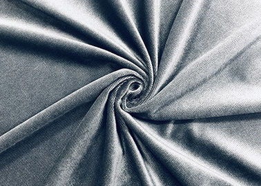 200GSM Polyester Velvet Fabric Cationic Ducth Untuk Sofa Grey Twill Color