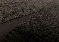 165GSM Super Lembut Peregangan Burnout Velvet Fabric T Grain Dark Brown 150cm