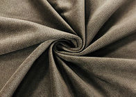 240GSM Microfiber Velvet Fabric 100% Polyester Terbakar Butir Bergelombang Zaitun Coklat