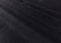 Grain Reddish Black Stretch Velvet Fabric 210GSM Terbakar Lembut Merasa