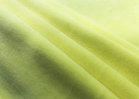 300GSM Warp Rajut Peregangan Beludru Kain Warna Kuning Muda 92% Polyester