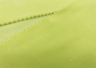 300GSM Warp Rajut Peregangan Beludru Kain Warna Kuning Muda 92% Polyester