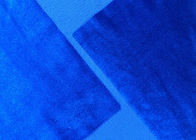 200GSM Lembut 100% Polyester Velvet Fabric Untuk Home Tekstil Royal Blue Color